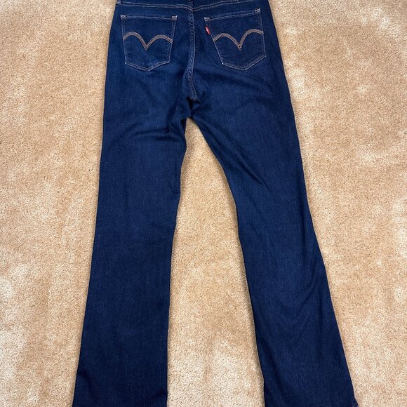 Levi's 529 Curvy Bootcut Jeans Women's Size 28 x 32 Stretch Denim Indigo Wash - Picture 1 of 7